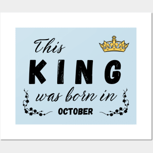 King born in october Posters and Art